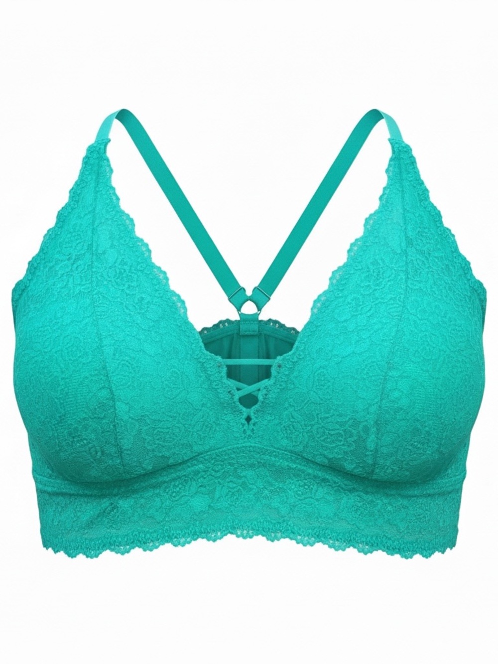 Torrid Turquoise Lace Bralette